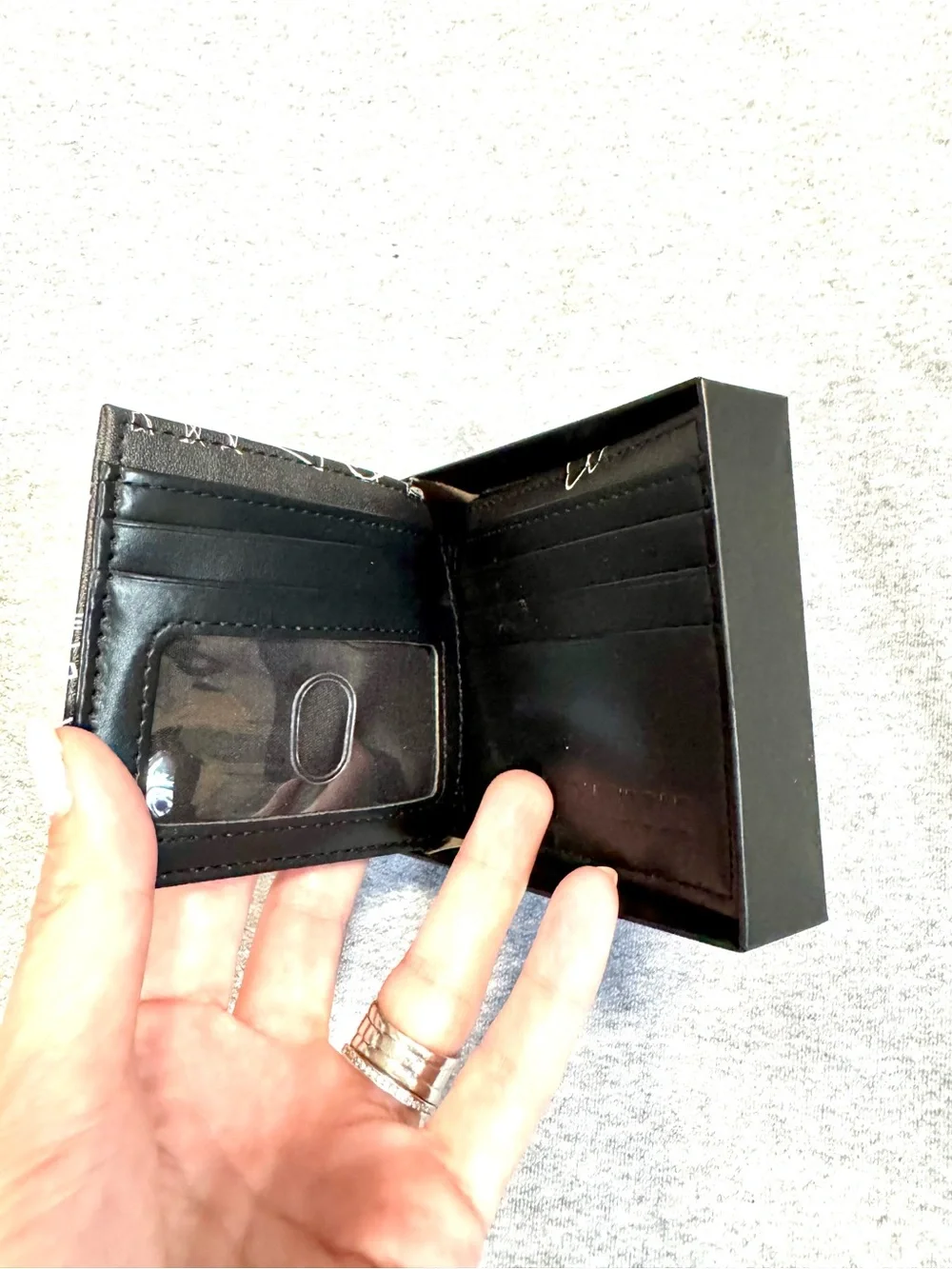 South Pole Black 'Legend' Graphic Wallet